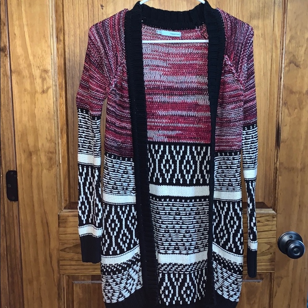 Tribal print cardigan